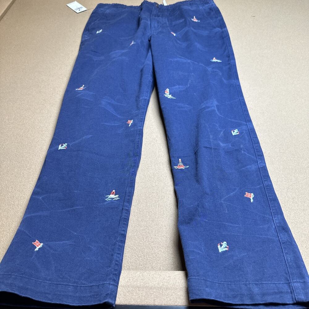 Polo Ralph Lauren Classic Fit Nautical Chino Pant Mens Polo Prepster Size L